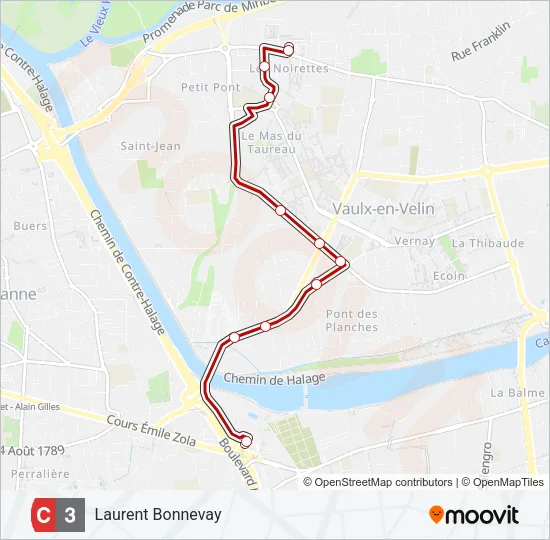 C3 Bus Line Map