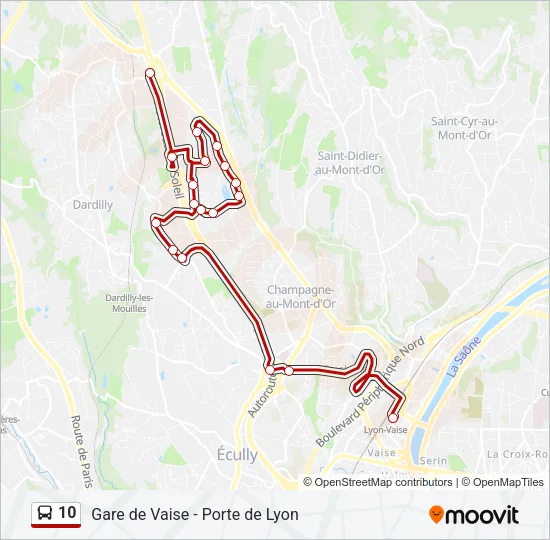 10 Bus Line Map