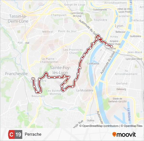 C19 Bus Line Map