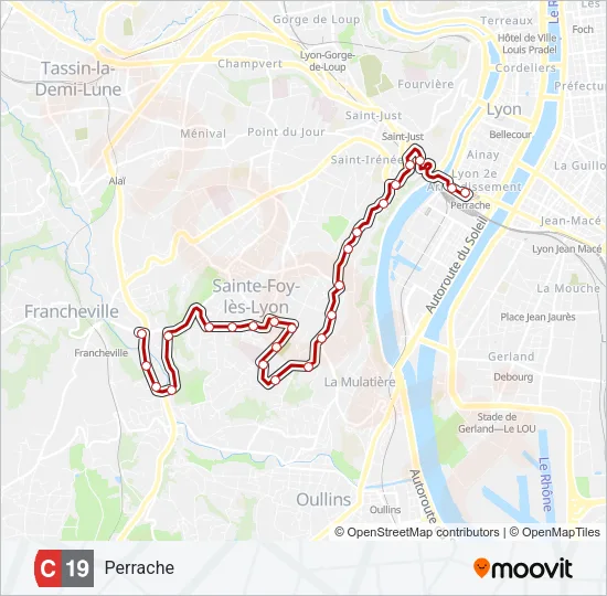 C19 Bus Line Map