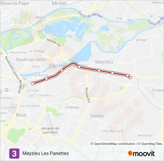 T3 Light Rail Line Map