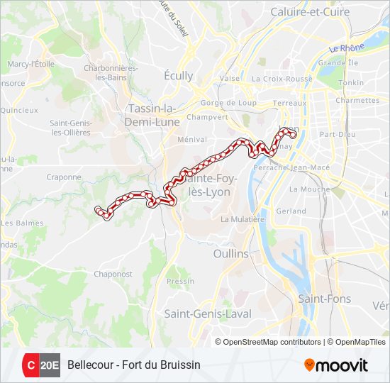 C20E bus Line Map