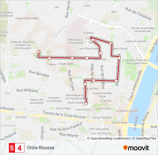 S4 Bus Line Map