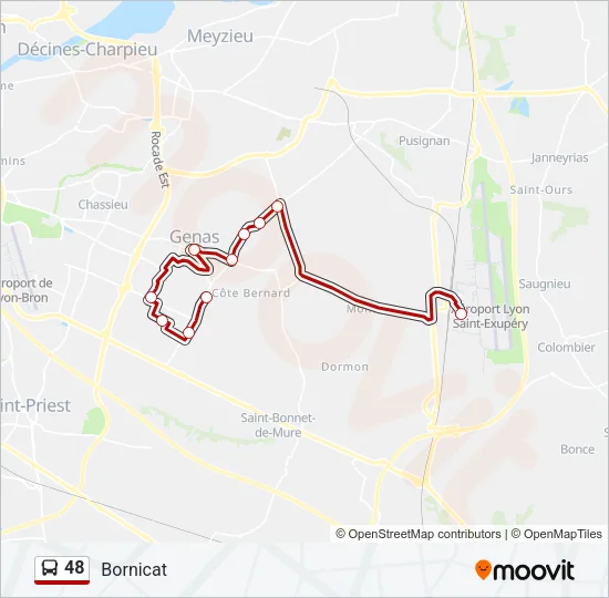 48 Bus Line Map