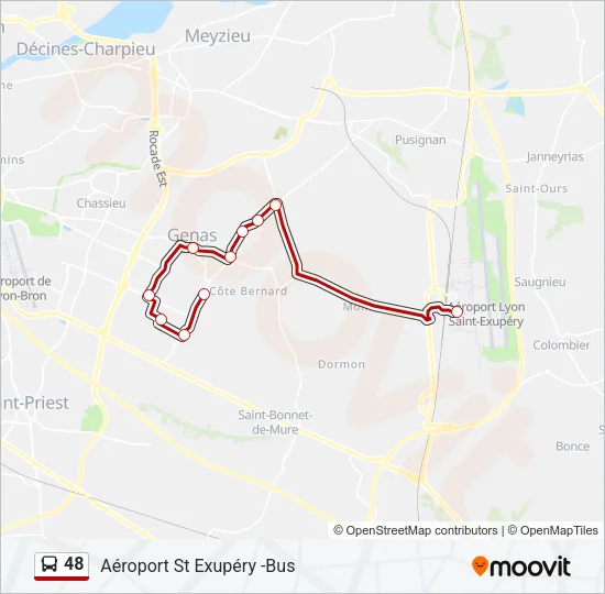 48 Bus Line Map