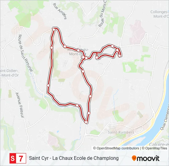 S7 Bus Line Map