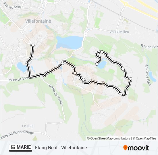 MARIE bus Line Map