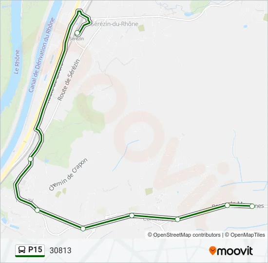 P15 Bus Line Map