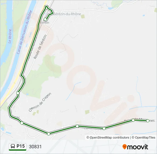 P15 Bus Line Map
