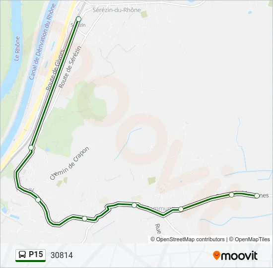P15 Bus Line Map