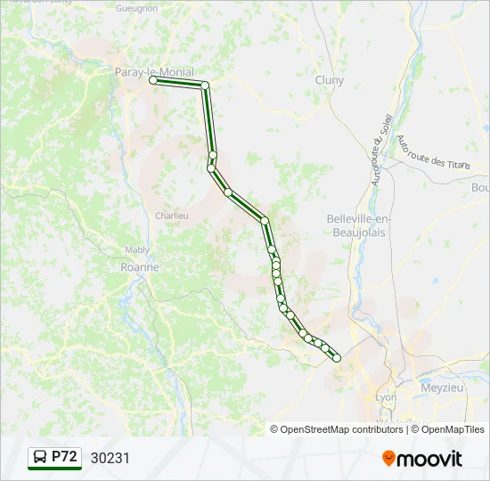 P72 Bus Line Map