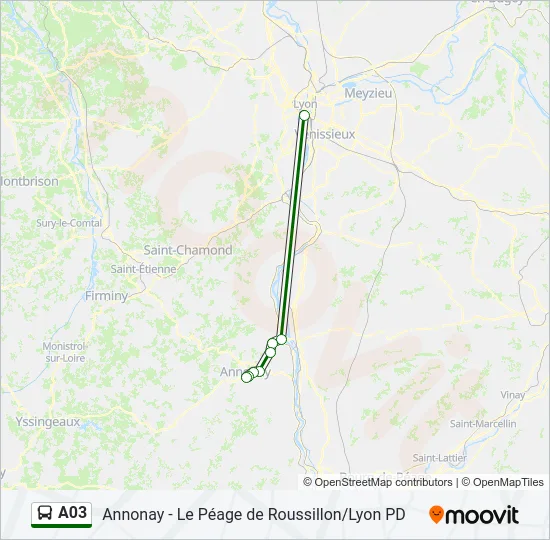 A03 Bus Line Map