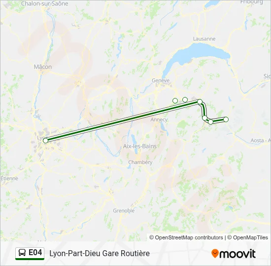 E04 Bus Line Map