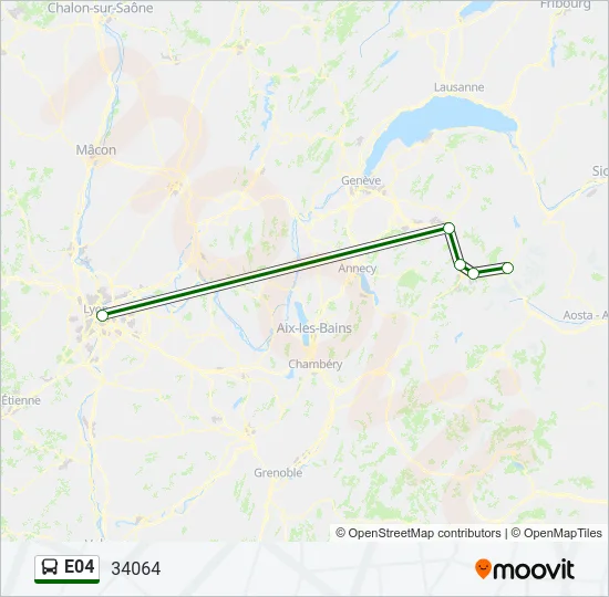 E04 Bus Line Map