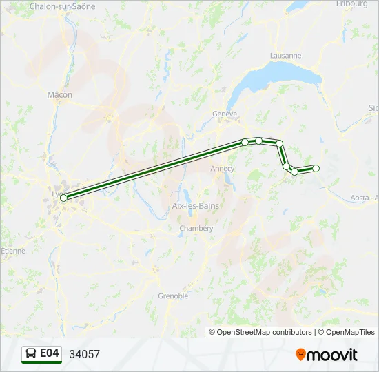 E04 Bus Line Map