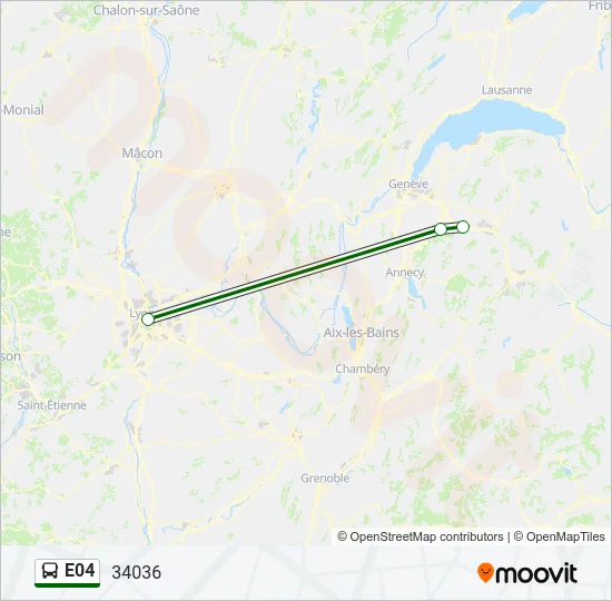 E04 Bus Line Map