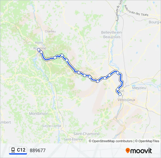 C12 Train Line Map