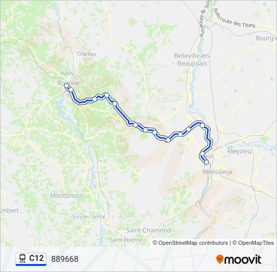 C12 Train Line Map