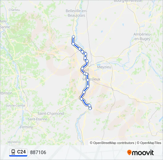 C24 Train Line Map
