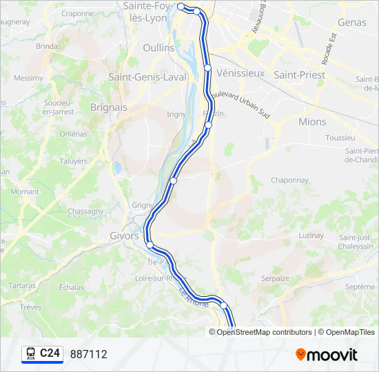 C24 Train Line Map