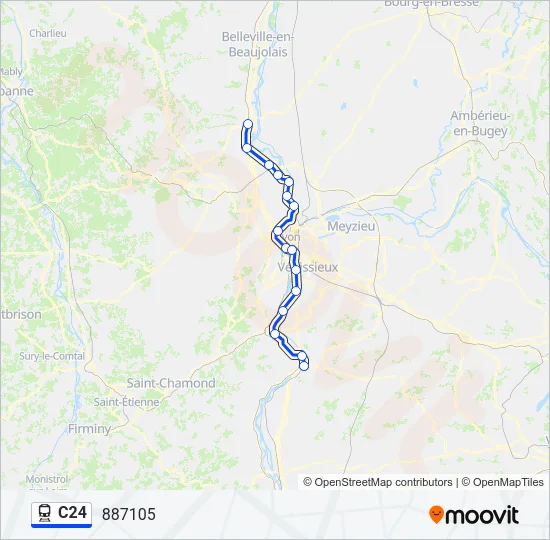 C24 Train Line Map