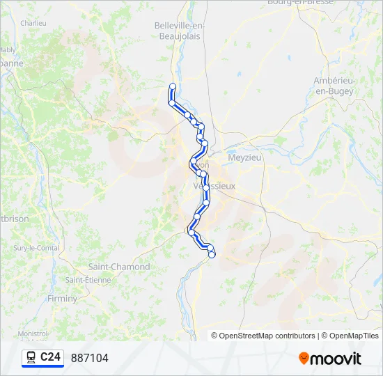 C24 Train Line Map