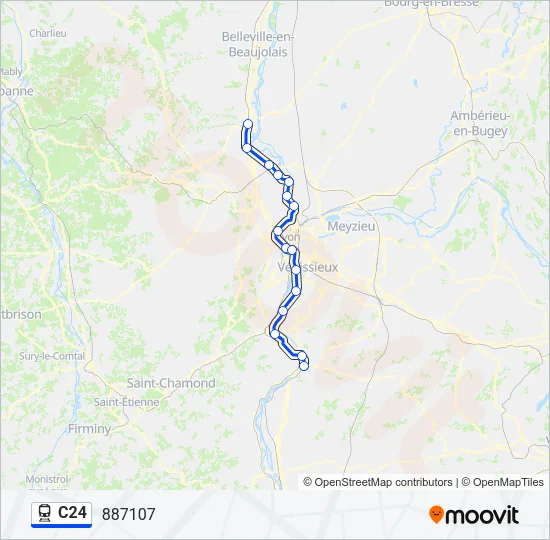 C24 Train Line Map