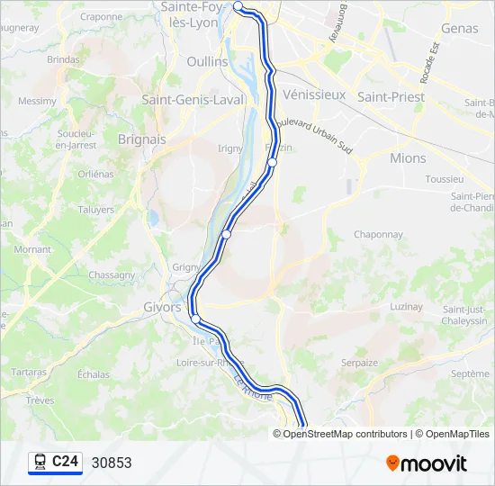 C24 Train Line Map