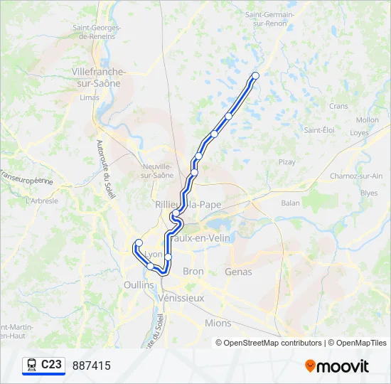 C23 Train Line Map