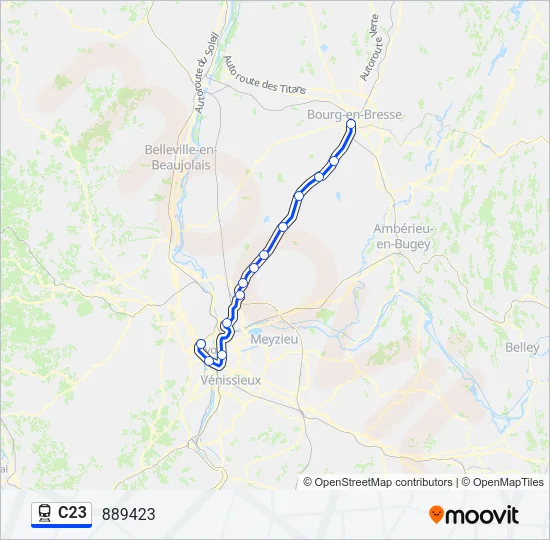 C23 Train Line Map