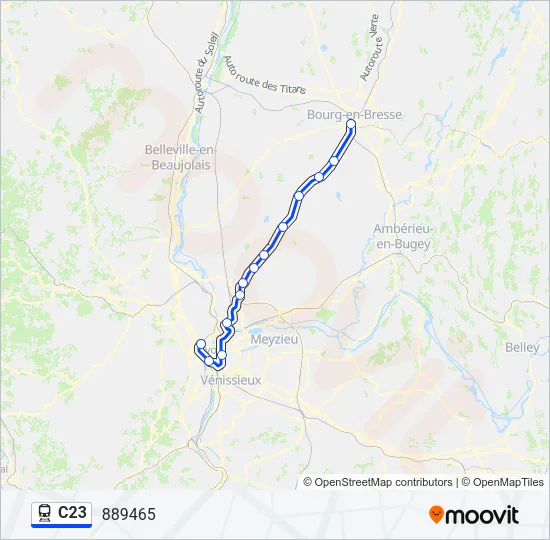 C23 Train Line Map
