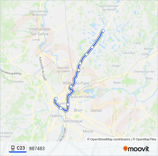 C23 Train Line Map