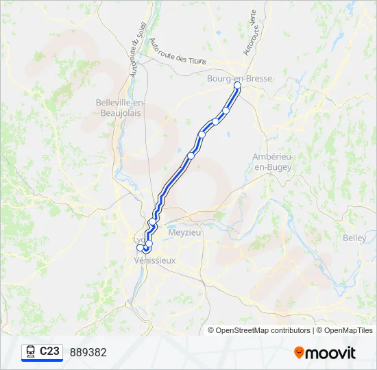 C23 Train Line Map