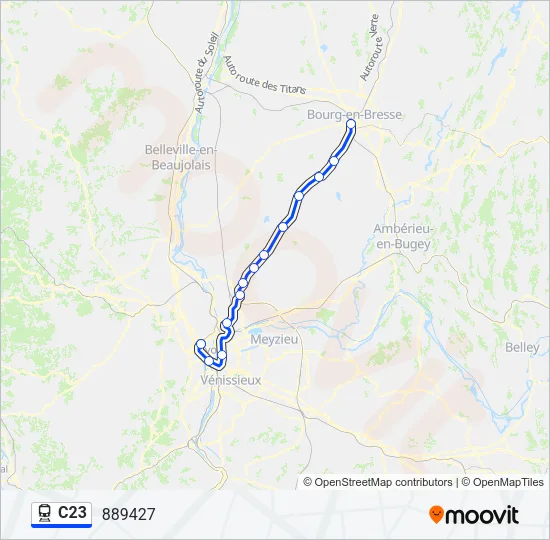 C23 Train Line Map