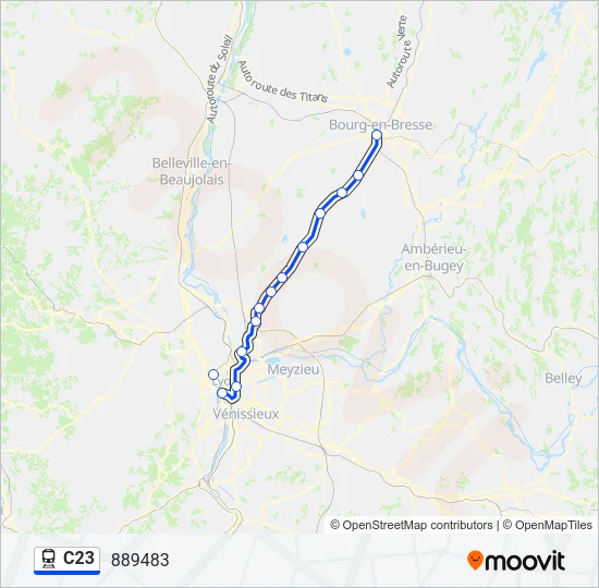 C23 Train Line Map