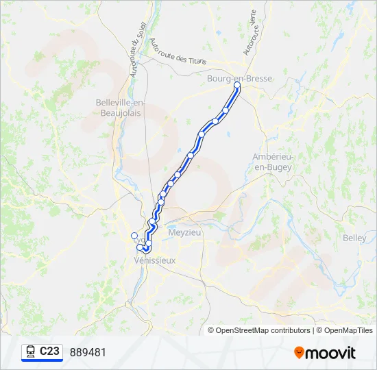 C23 Train Line Map