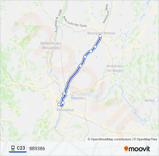 C23 Train Line Map