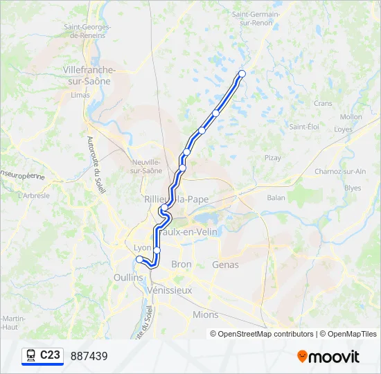 C23 Train Line Map