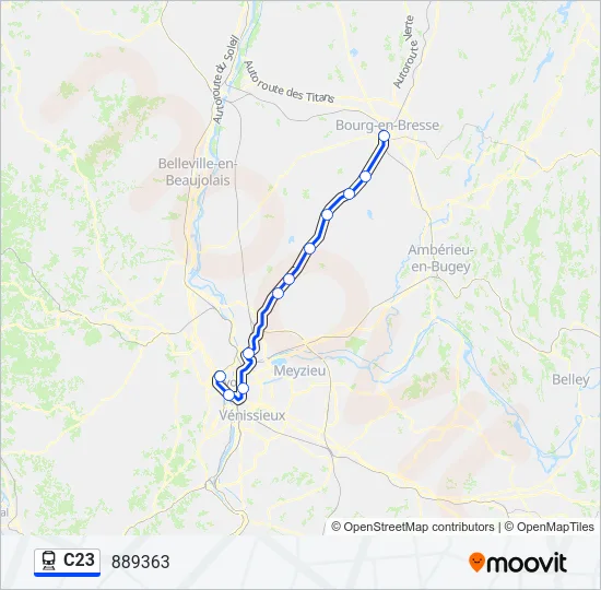 C23 Train Line Map