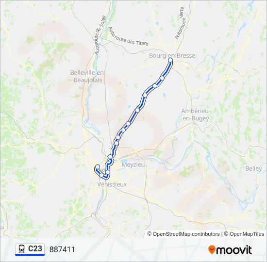 C23 Train Line Map