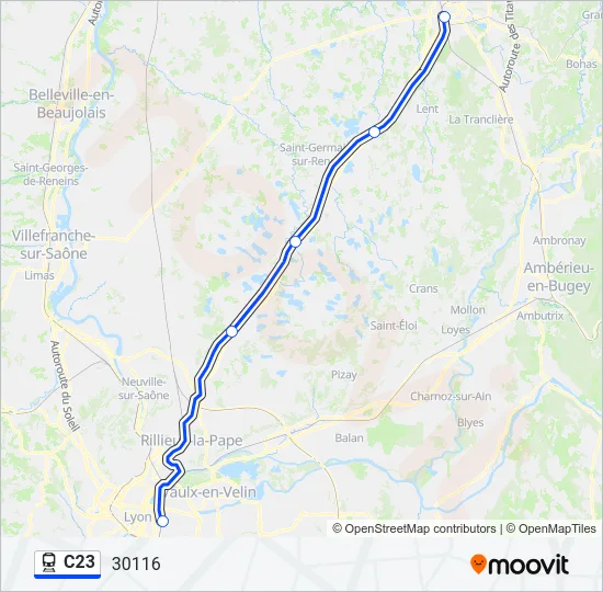 C23 Train Line Map