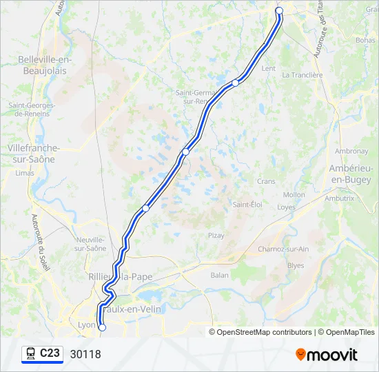 C23 Train Line Map