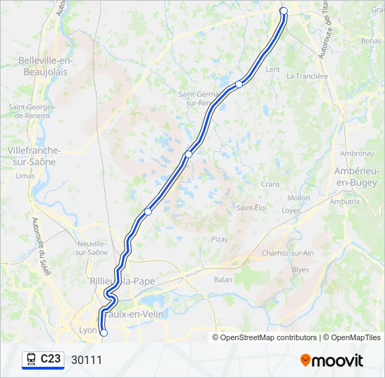 C23 Train Line Map