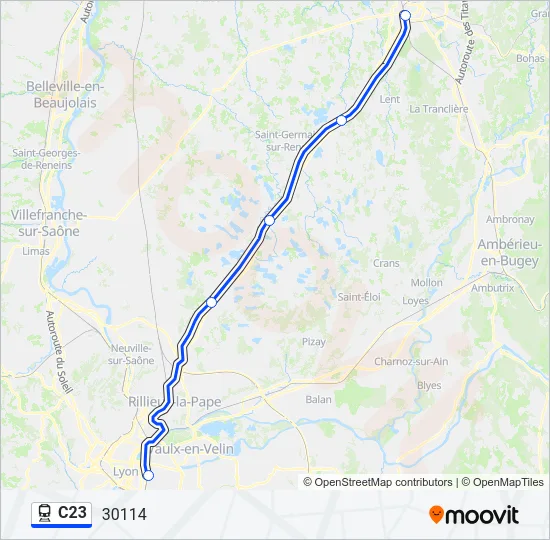 C23 Train Line Map