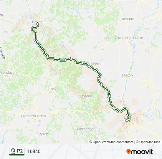P2 Train Line Map
