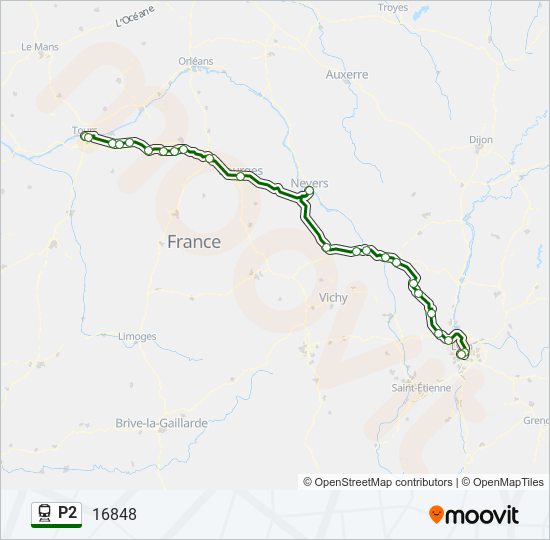 P2 train Line Map