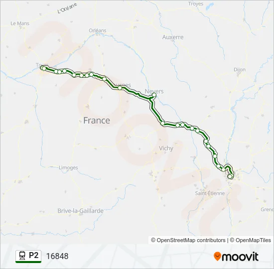 P2 Train Line Map
