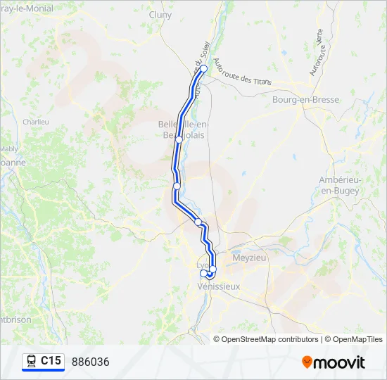 C15 Train Line Map