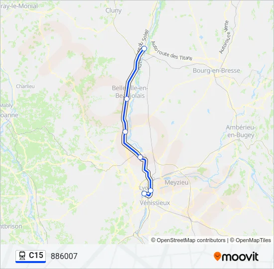C15 Train Line Map