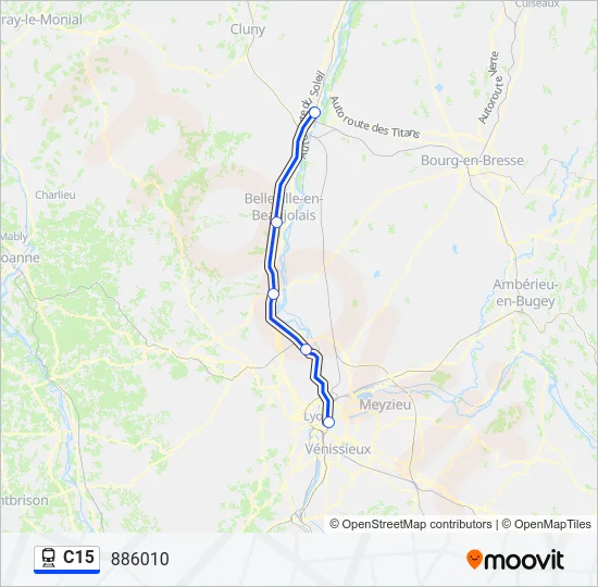 C15 Train Line Map